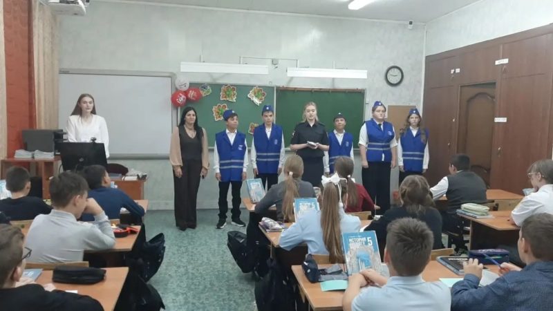 Пятиклассникам напомнили правила дорожной безопасности