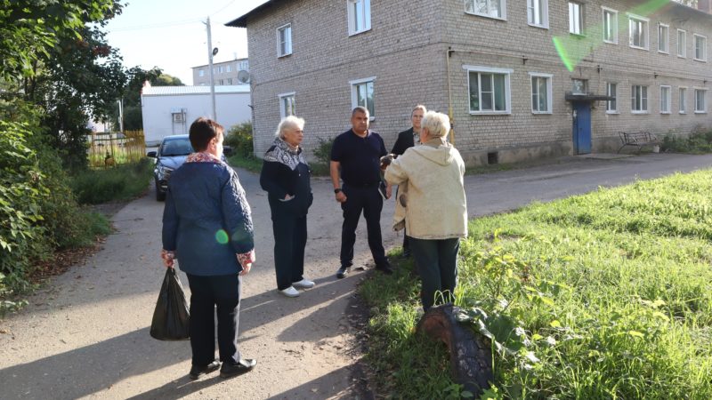 Общественная приёмка работ по благоустройству дворов Тейкова